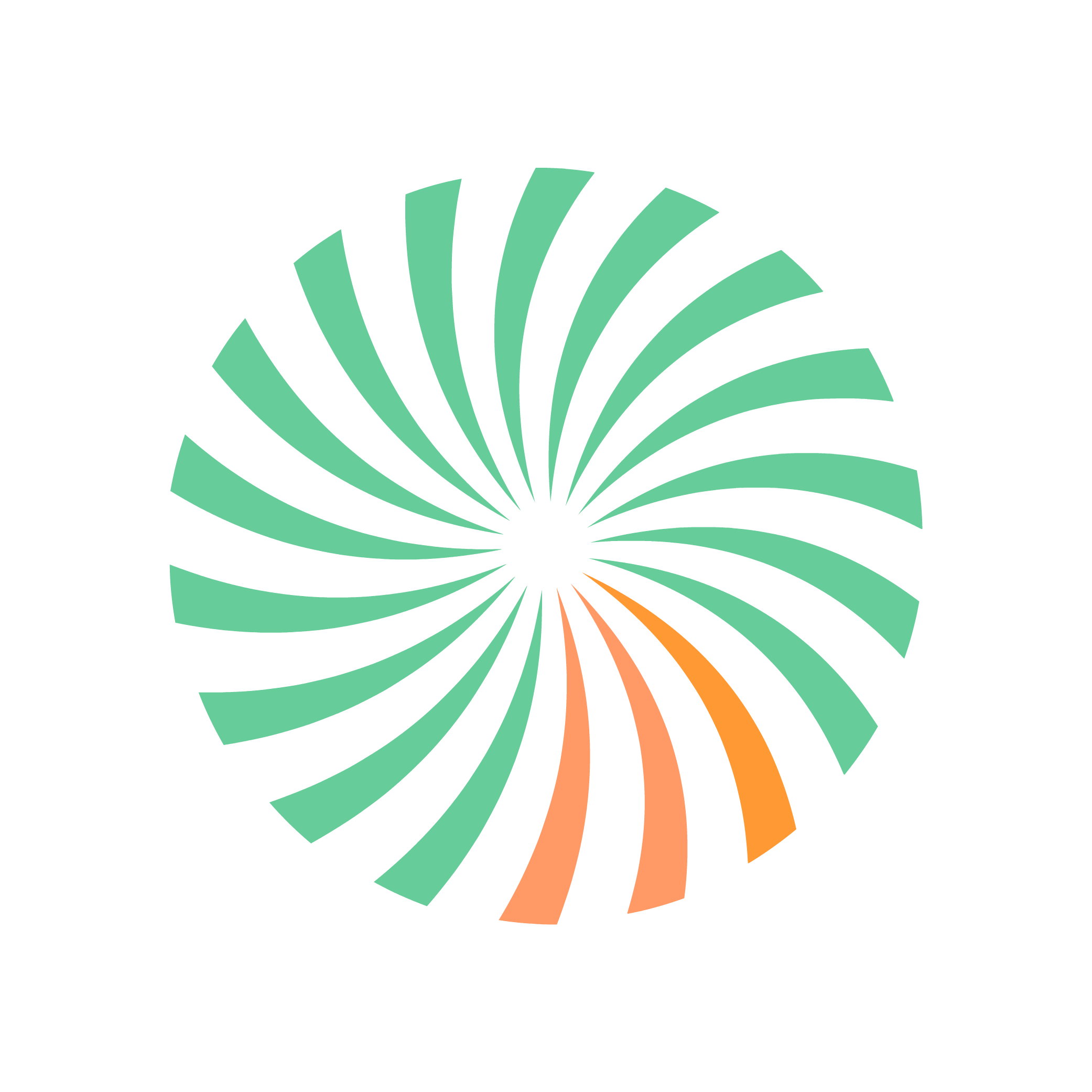 Creative Circle logo in dual color png image