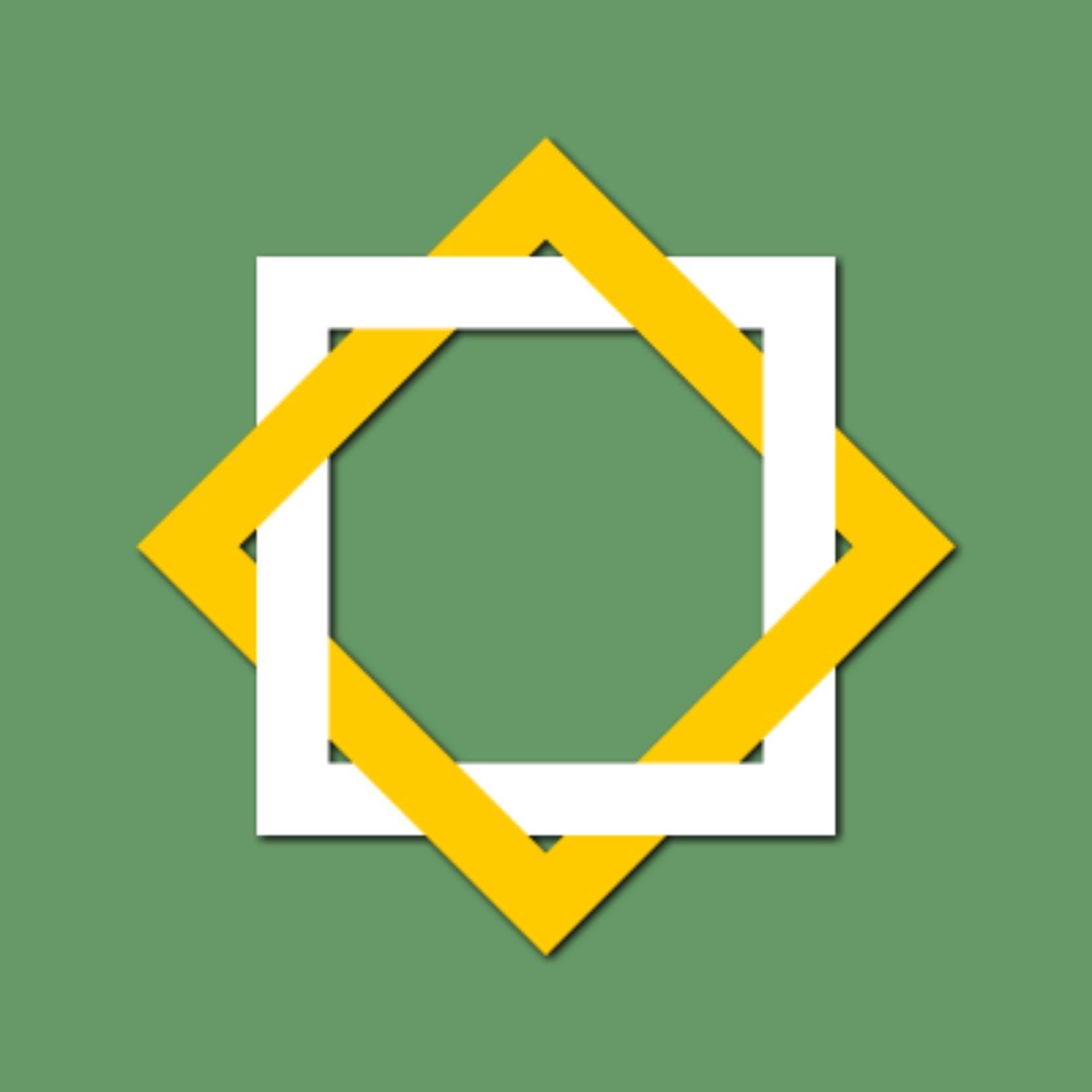 Dual color square chakra logo