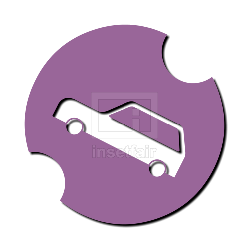 Hutchback car logo or icon batch png image