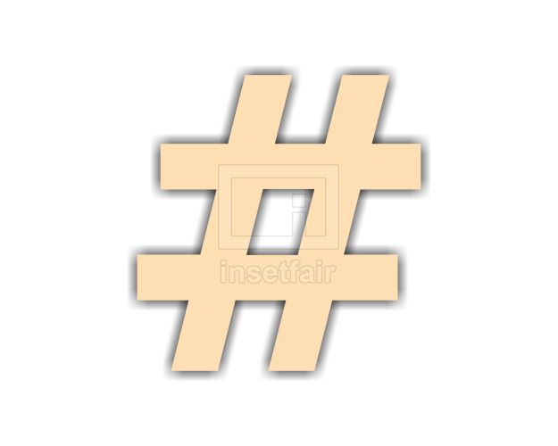 Logo hashtag symbol flat vector png image