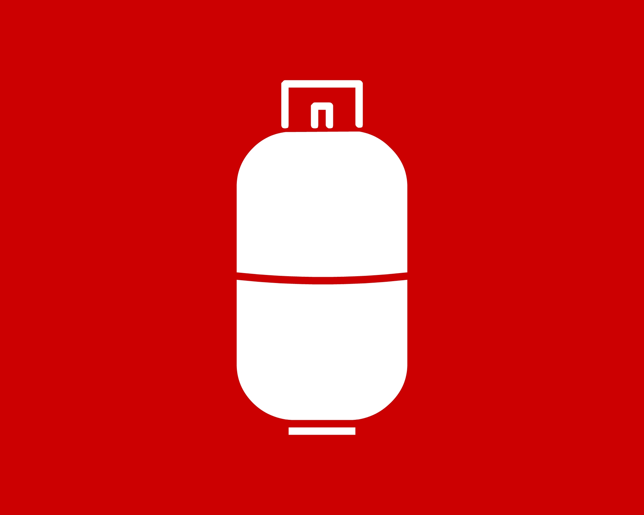 LPG cylinder flat gas icon png image