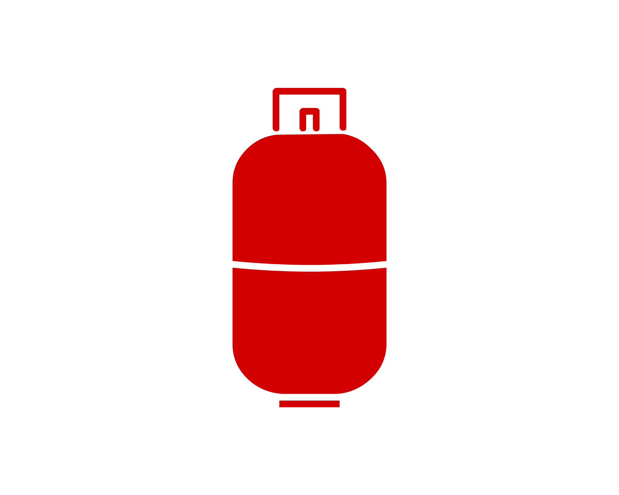LPG cylinder vector flat gas icon png image