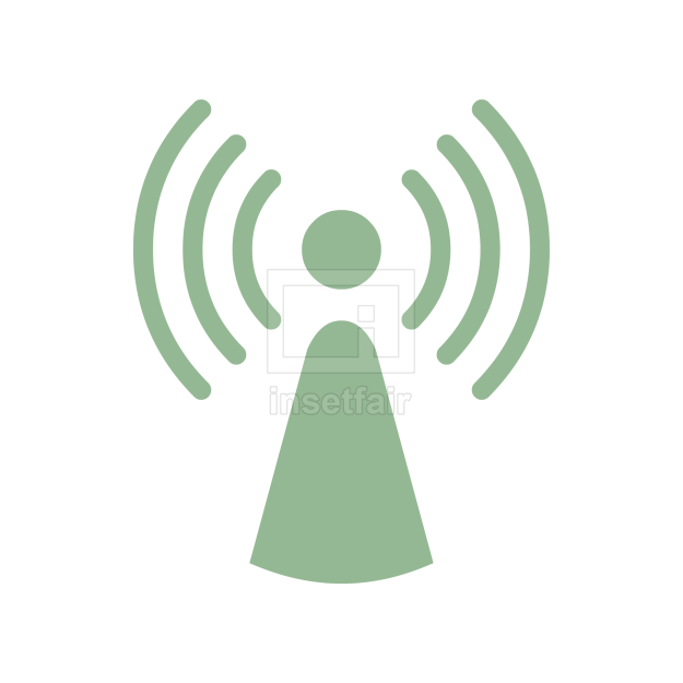 Mobile tower signal icon vector png flat icon