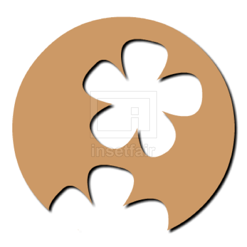 Single flower with five petals logo