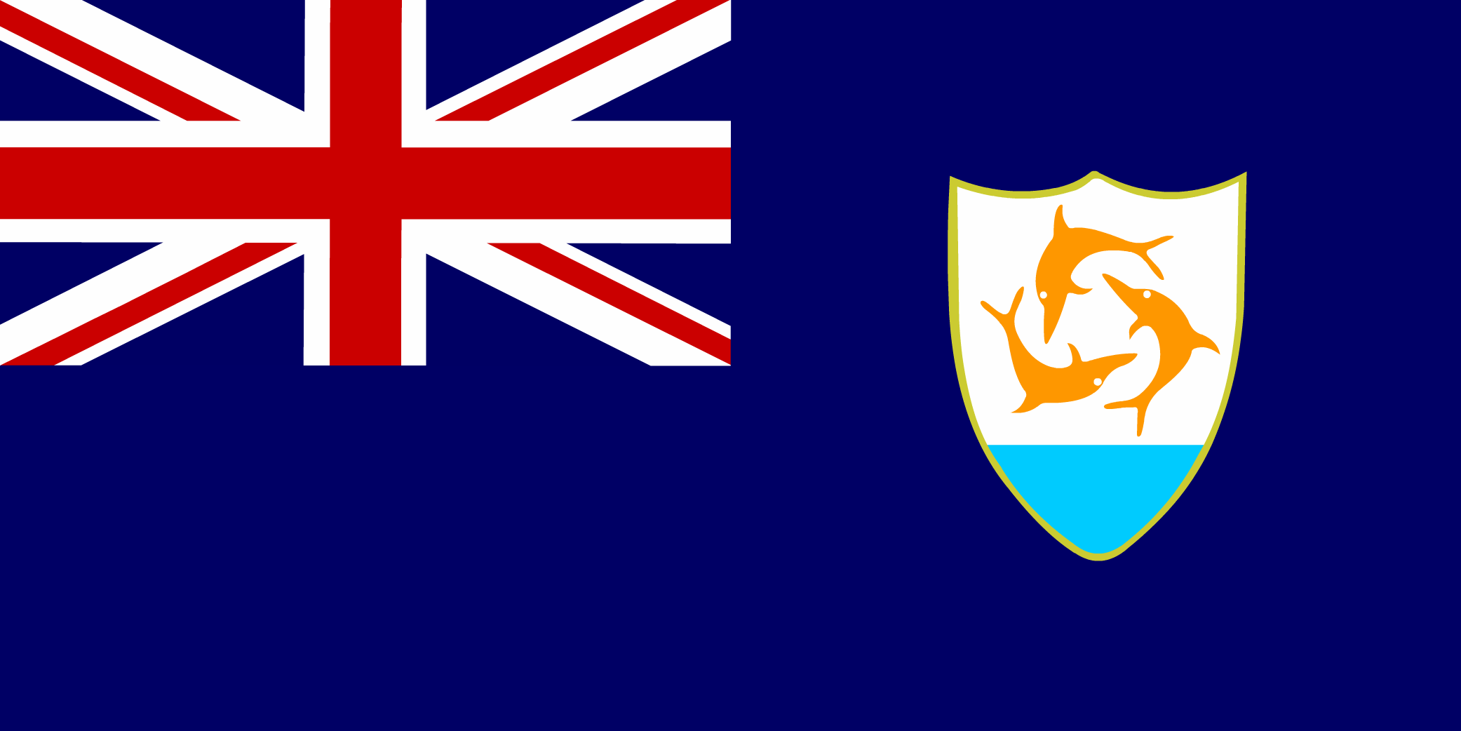 Anguilla Flag vector drawing