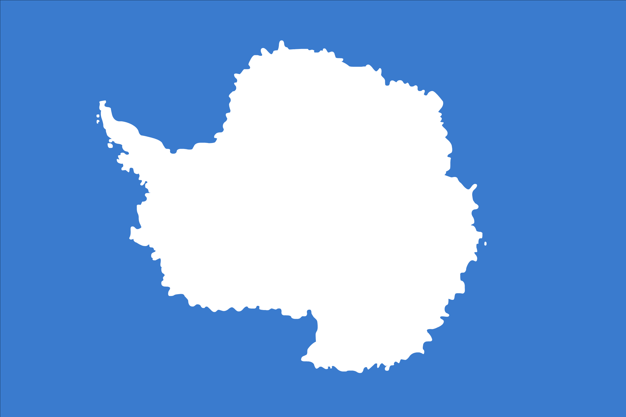 Antarctica Flag vector drawing