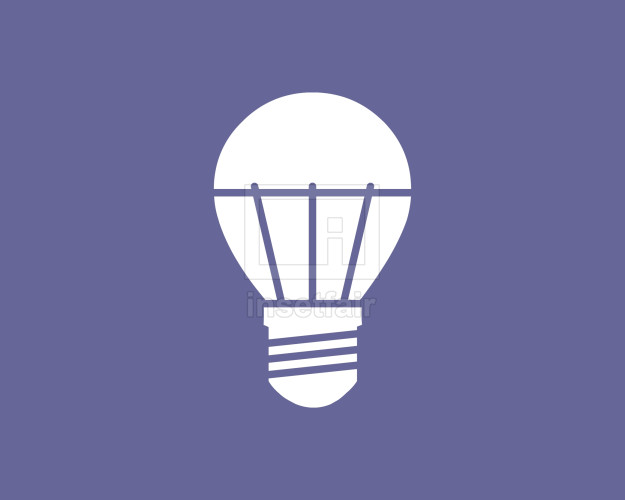 Bulb vector flat icon png stock image