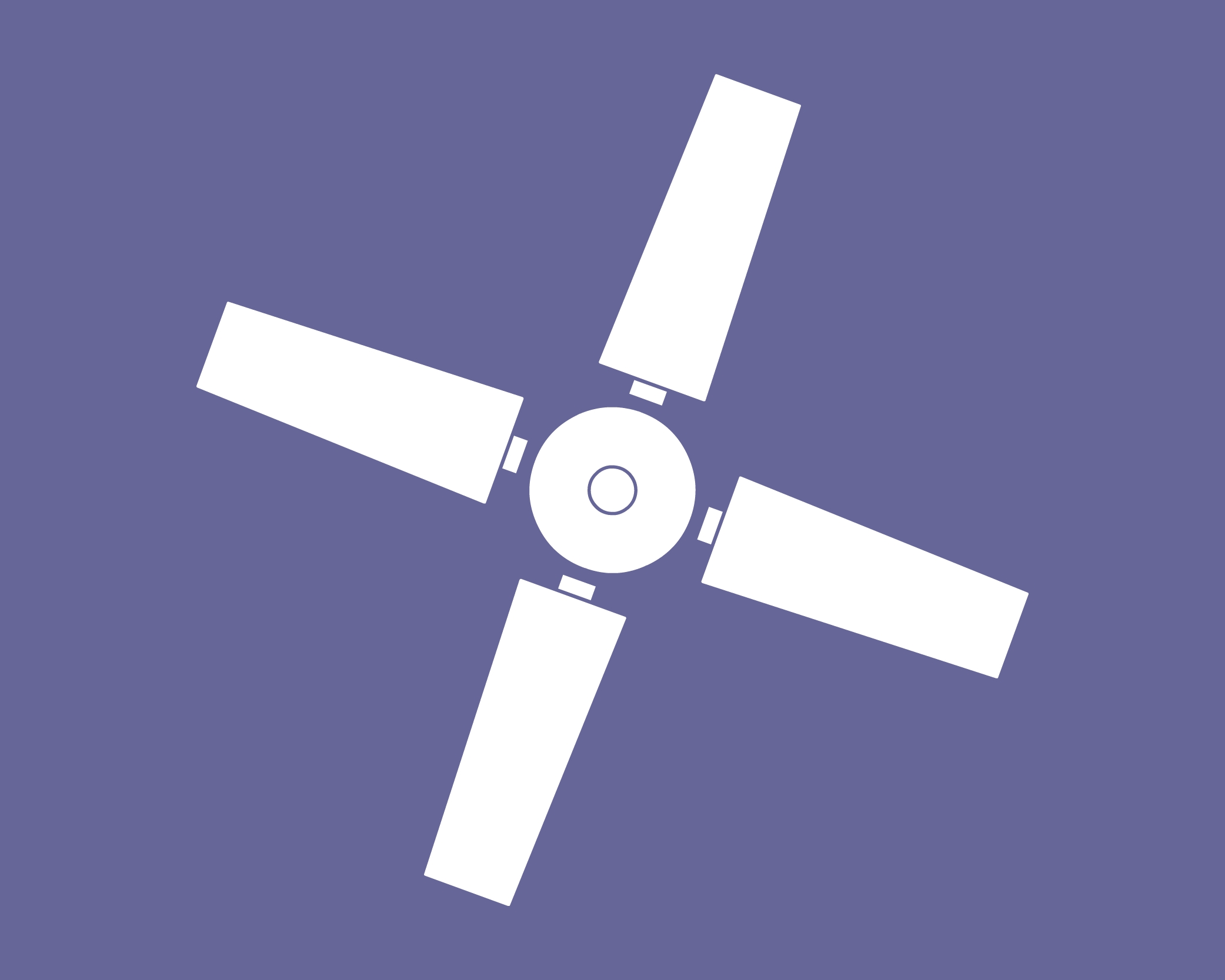 Ceiling Fan flat top view vector icon png image