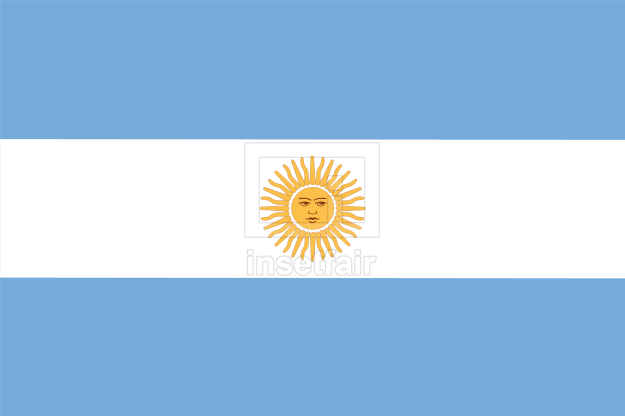 Argentina Flag vector drawing