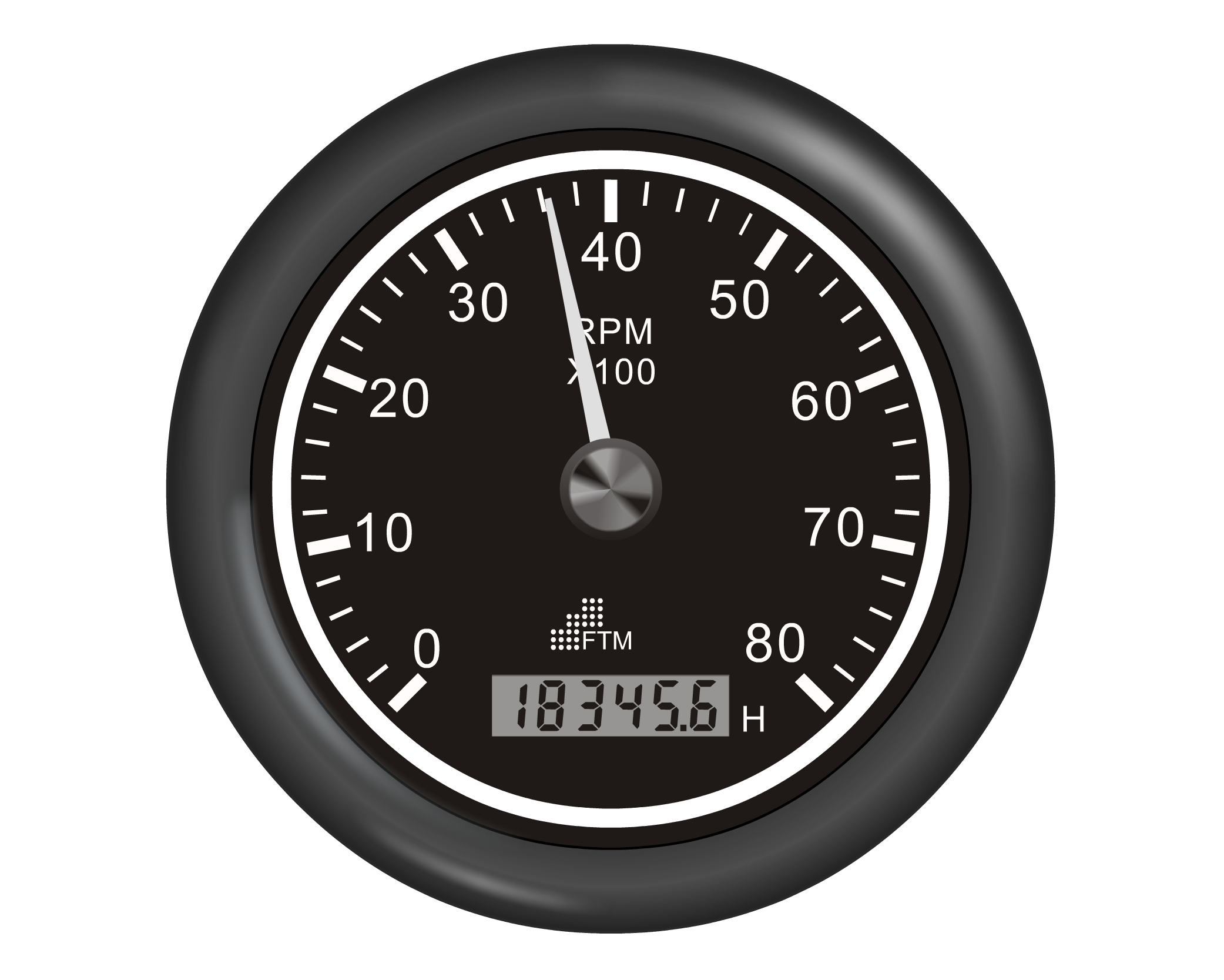 Analog tachometer vector pictures and png image