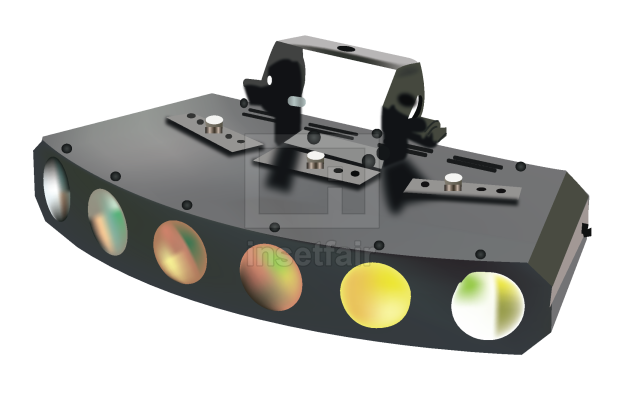 LED studio multicolor ceiling focus light image and picture