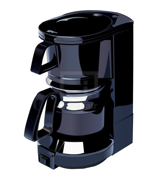 Coffee maker domestic home kitchen appliances vector royalty free