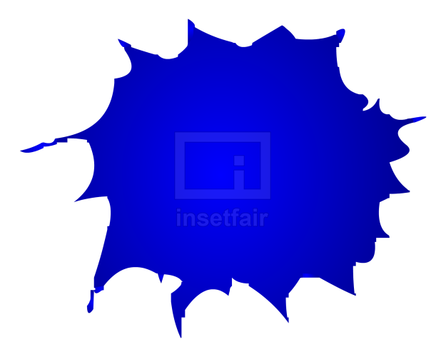 Blue paint splash png clipart free image