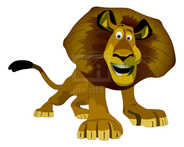 Madagascar Alex the lion 2D cartoon