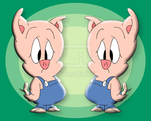 Porky pig 2D cartoon character wallpaper