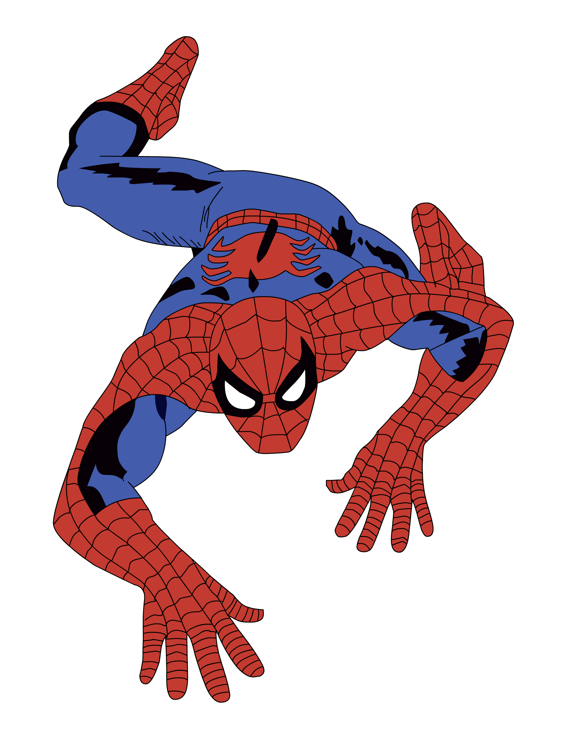 Spider Man a fictional super hero 2D American comic