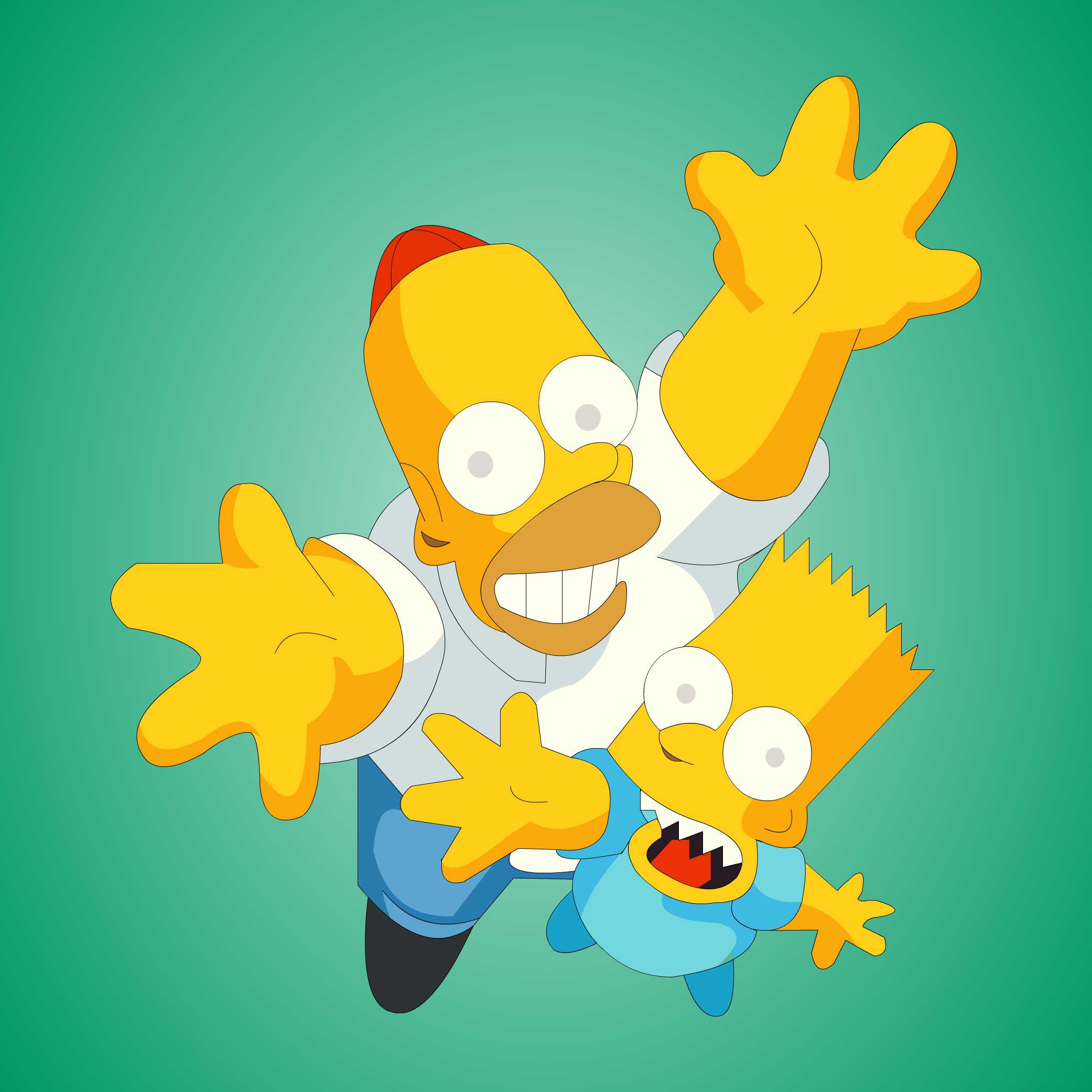 The Simpsons created by Matt Groening for the Fox