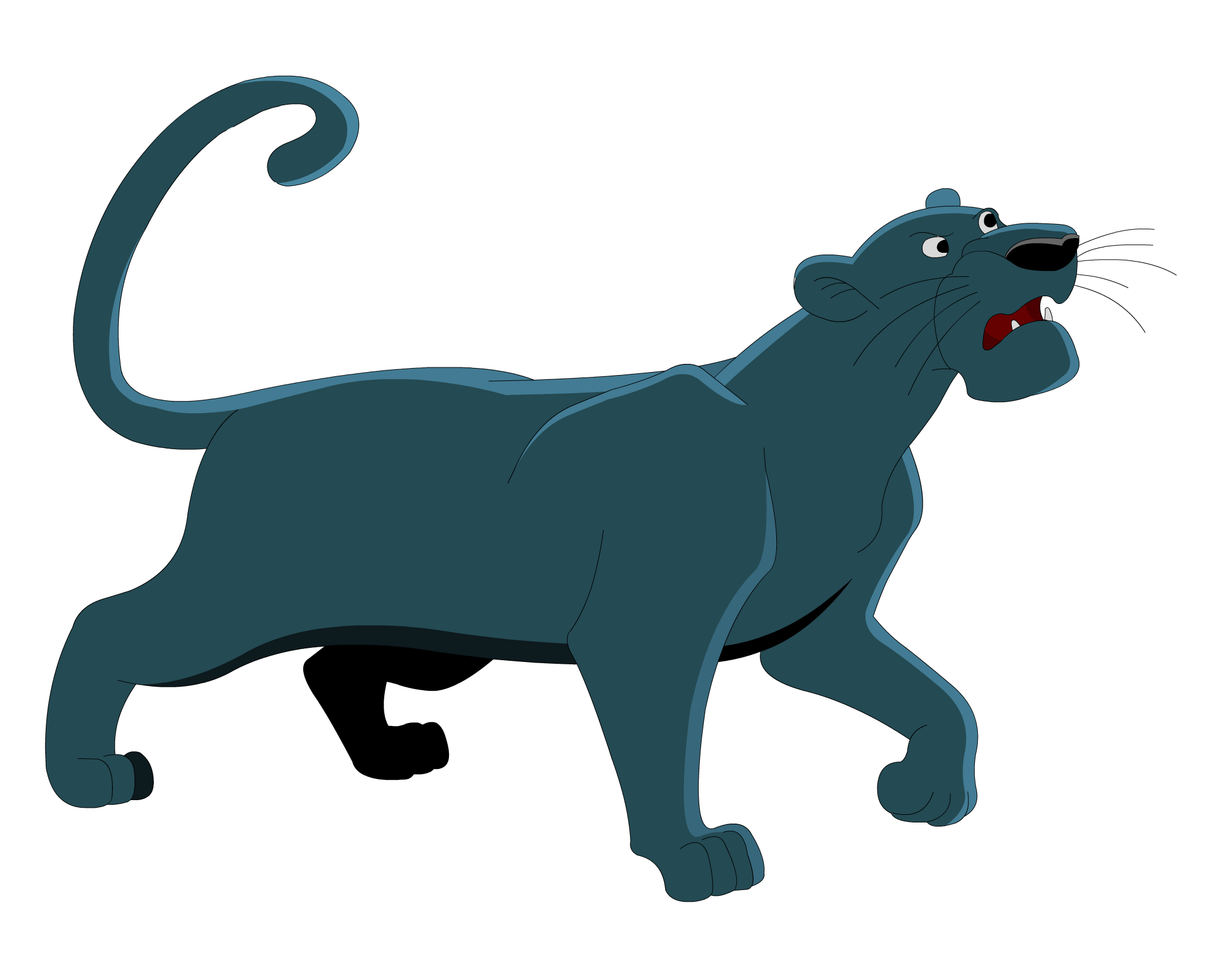 Bagheera black panther from the Jungle Book